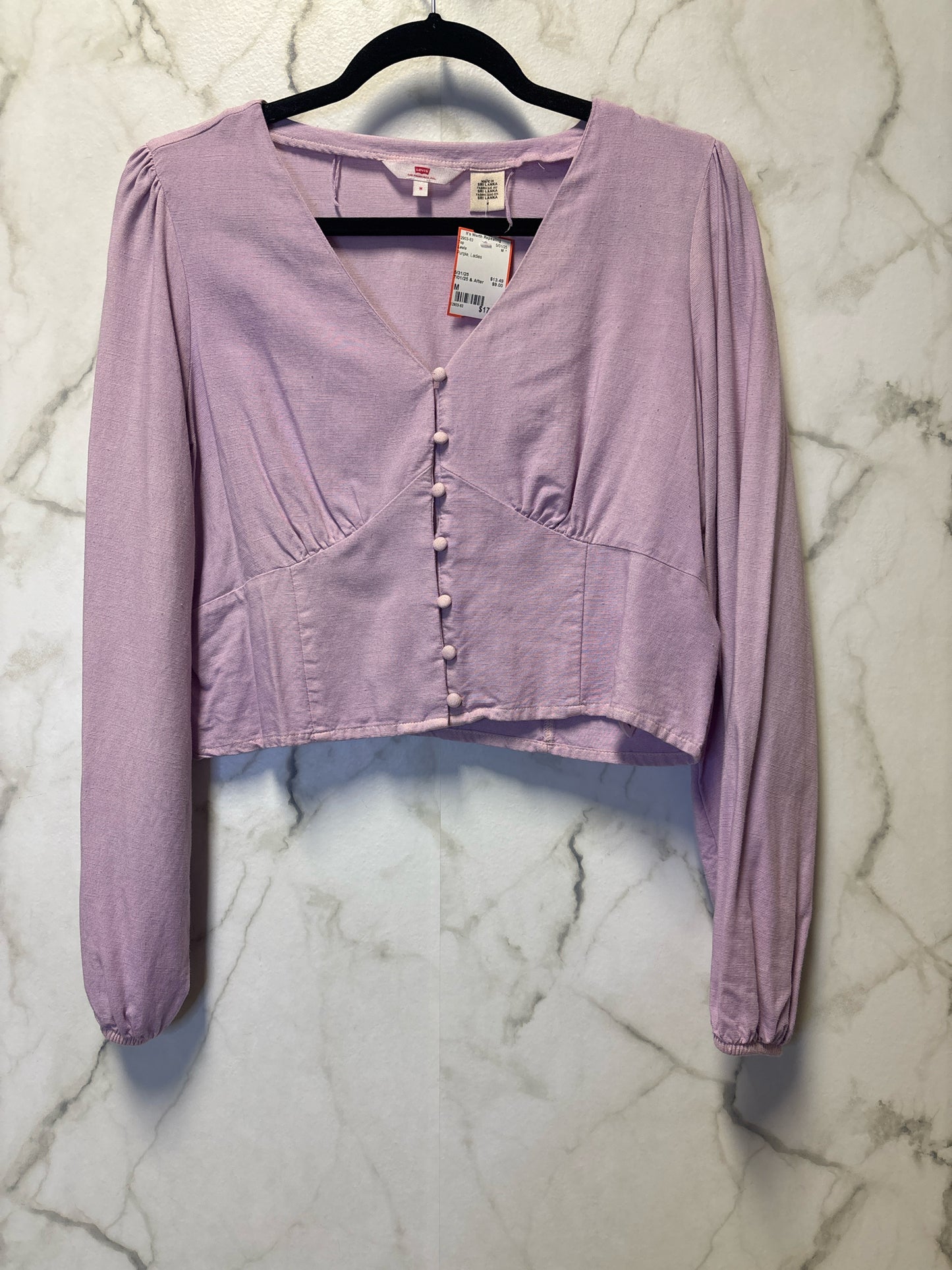 Size M Levis Purple Ladies Top
