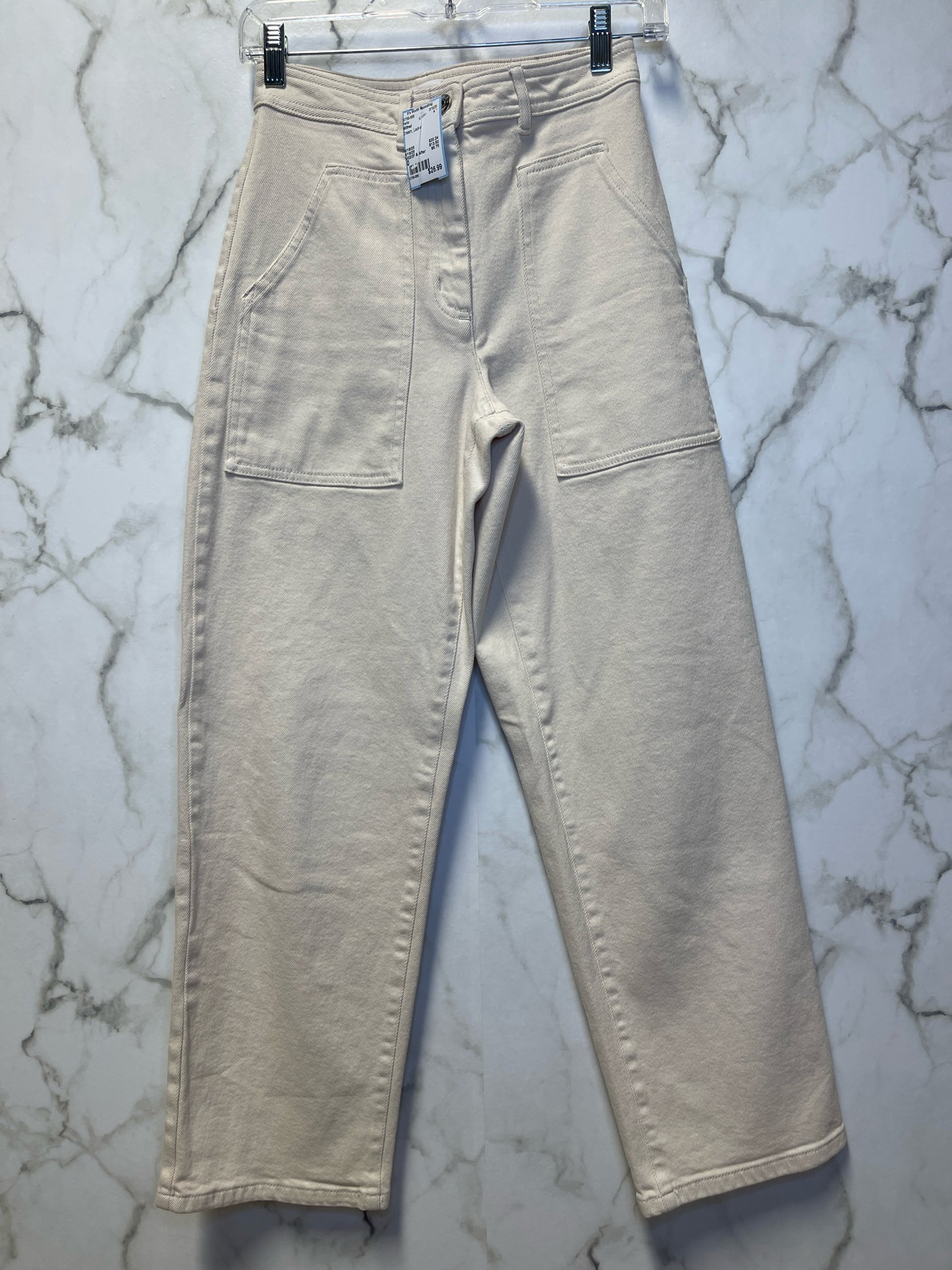 Size 0 Wilfred Cream Ladies Pants
