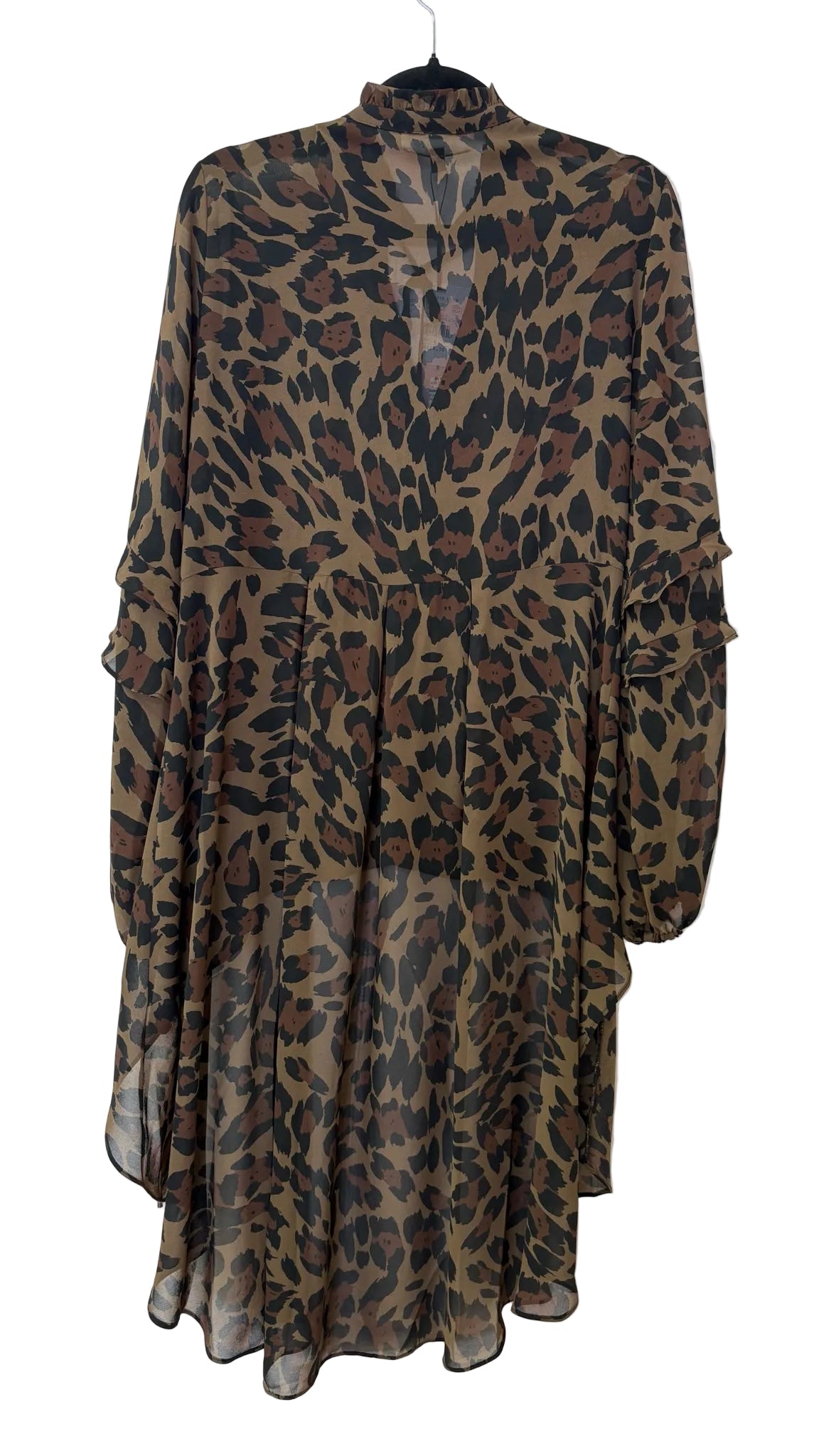 Size 6 Melanie Lyne Brown Brand New Animal Print Ladies Top