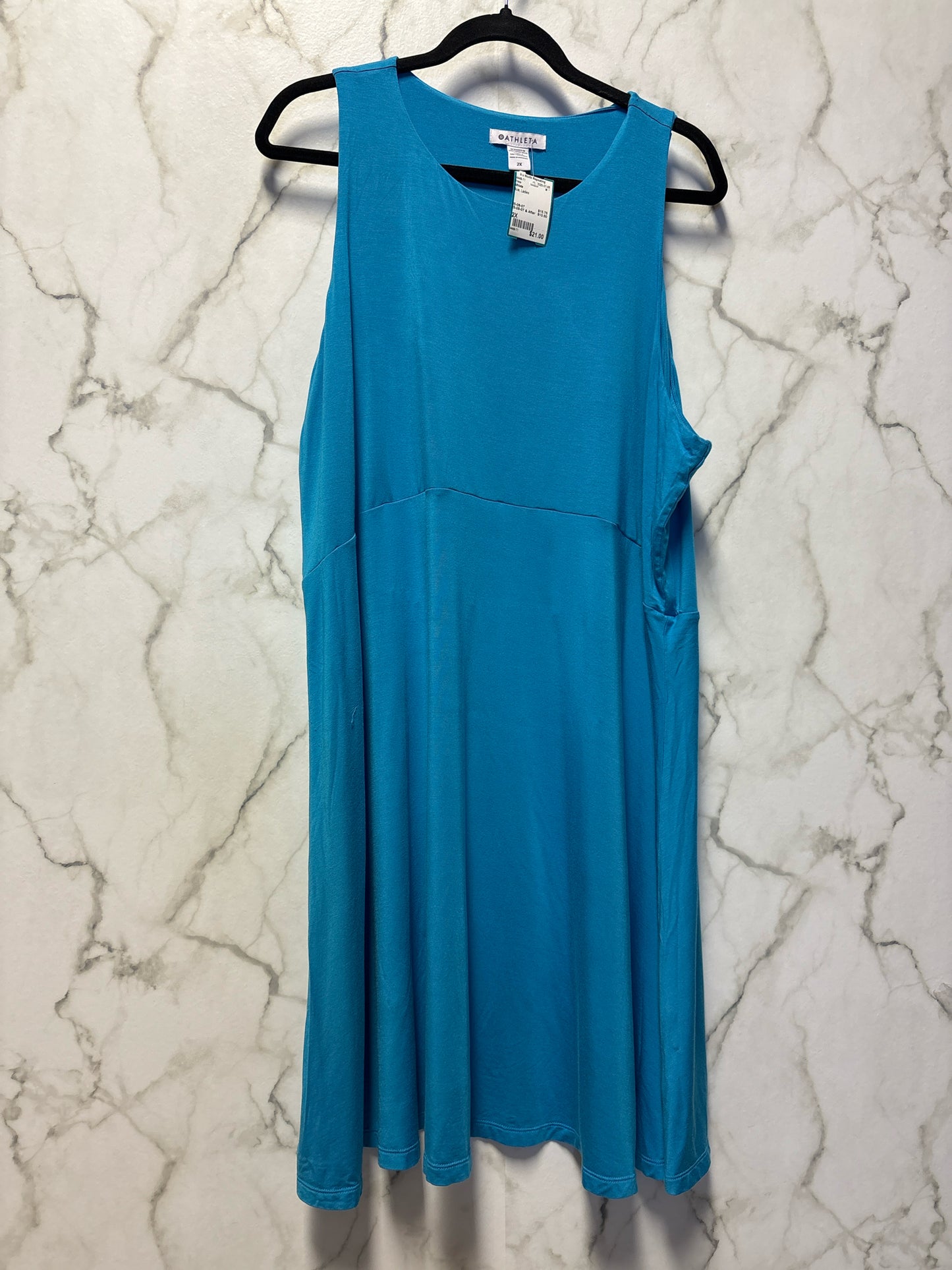 Size 2X Athleta Blue Ladies Dress