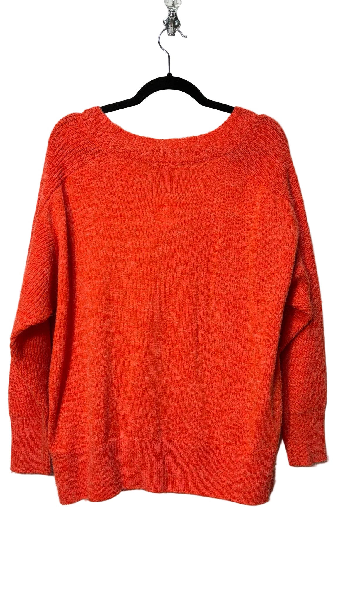Size L Ichi Orange Knit Ladies Sweater