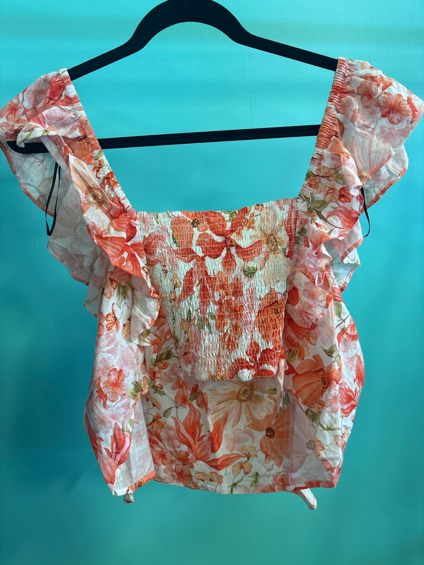 Size XL H & M White Peach Brand New Ladies Top
