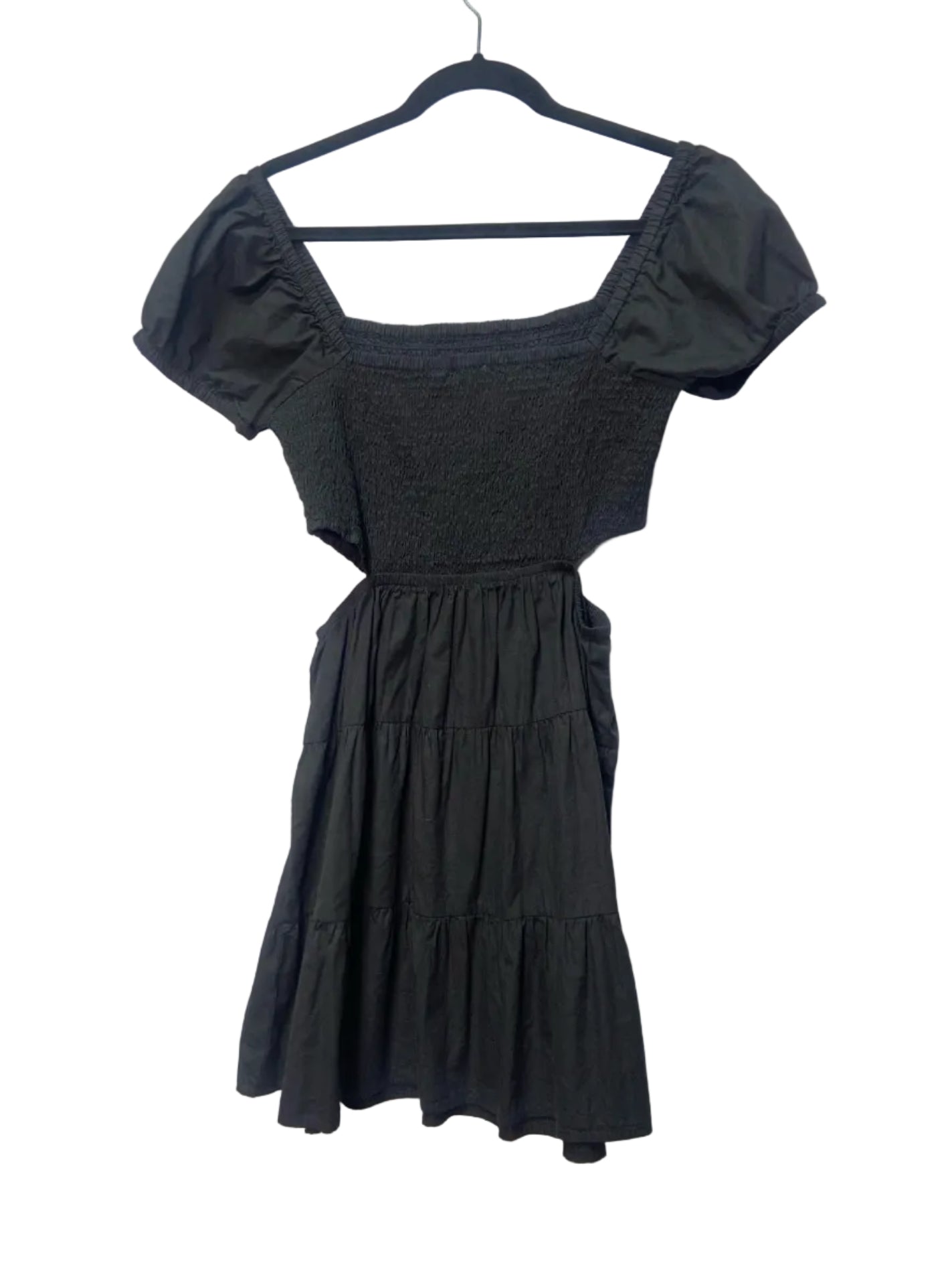 Size M Black Ribbed Ladies Dress