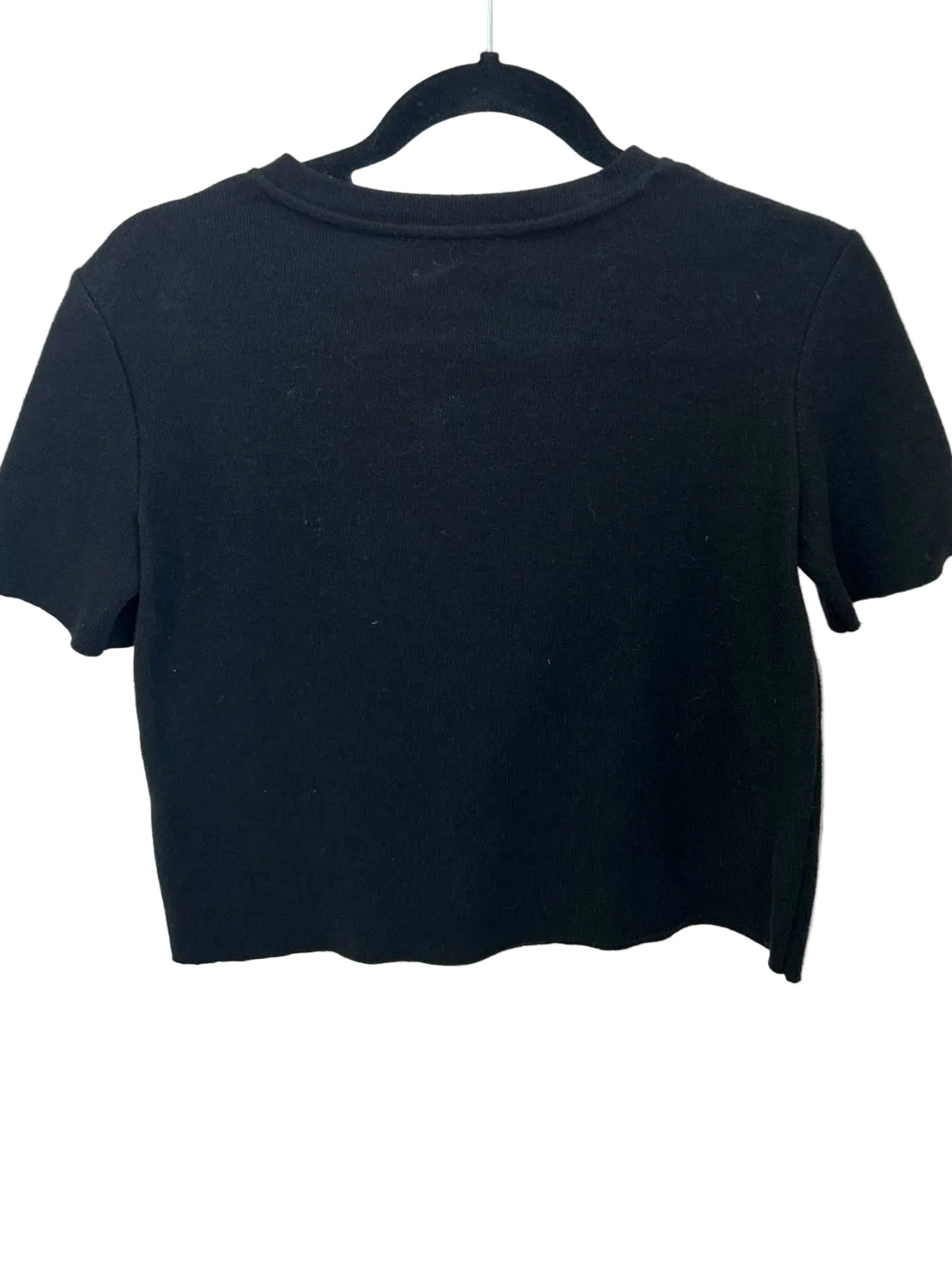 Size S Zara Black White Pearls Ladies Top