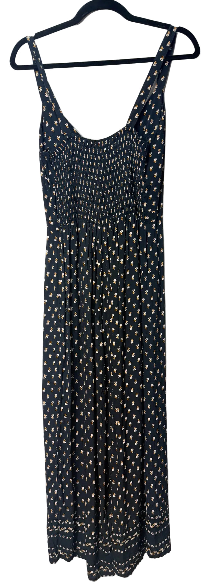 Size 6 Anthropologie Black Multi buttons Ladies Romper