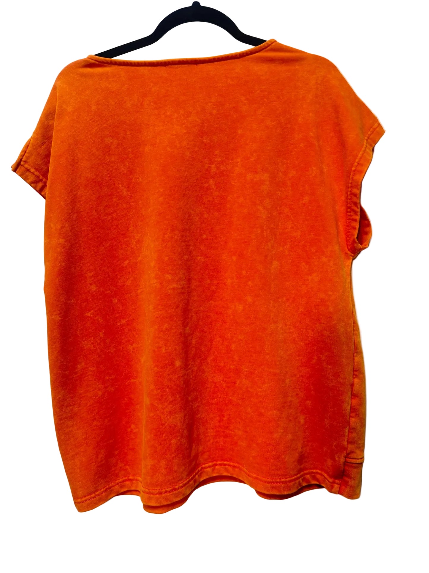 Size S Easel Orange White Smiley faces Ladies Dress