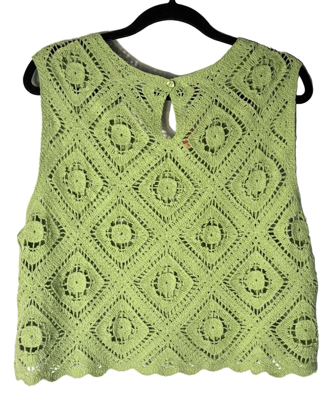 Size S/M QED LONDON Green Ladies Top
