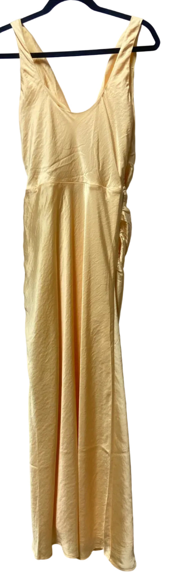 Size M Abercrombie Yellow Brand New Satin Ladies Dress