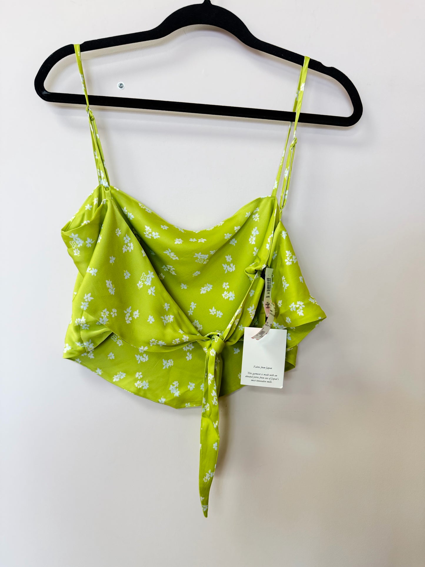 Size M Sunday Best Green White Floral Ladies Top