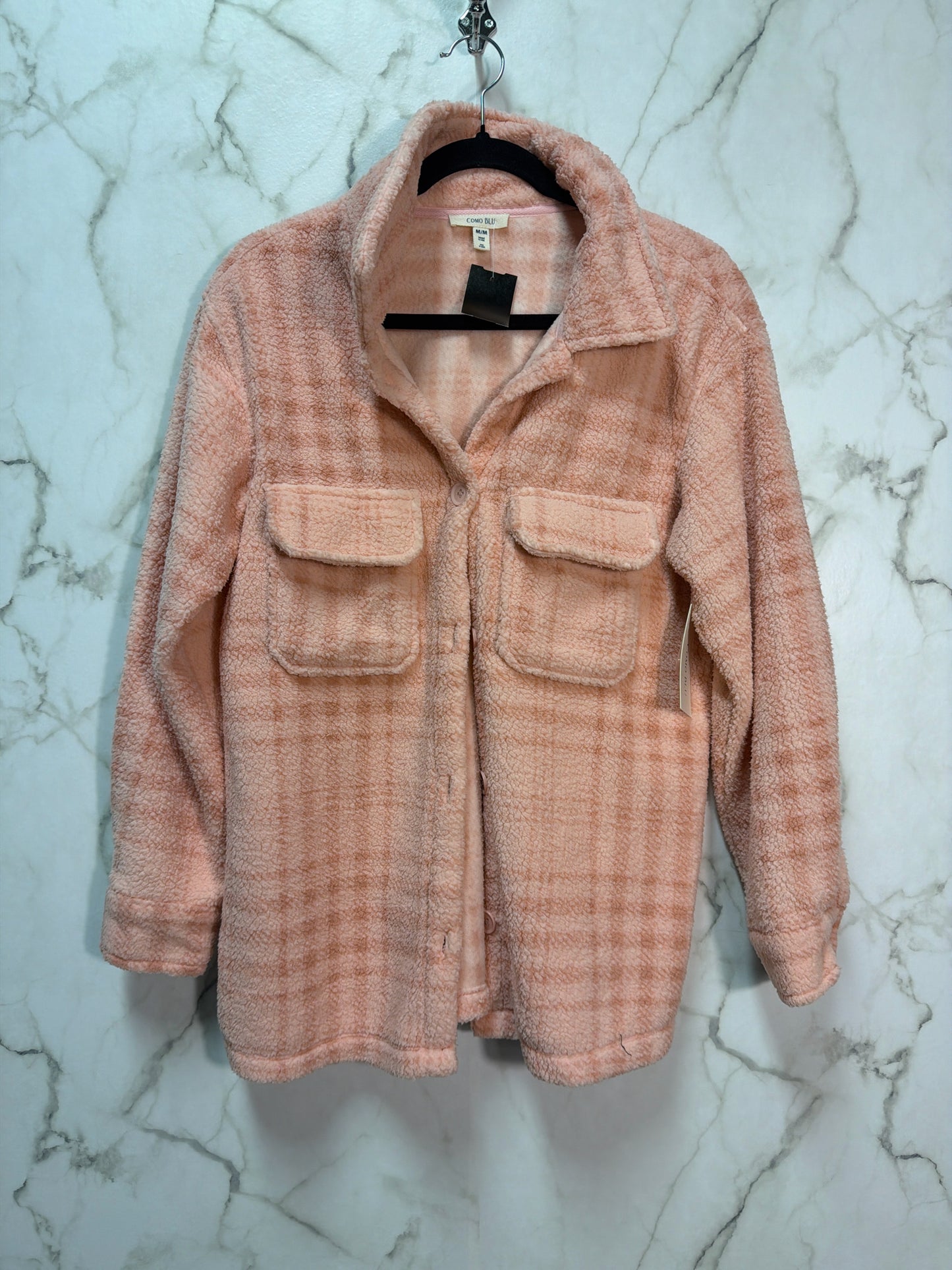 Size M COMO Pink Plaid Ladies Jacket