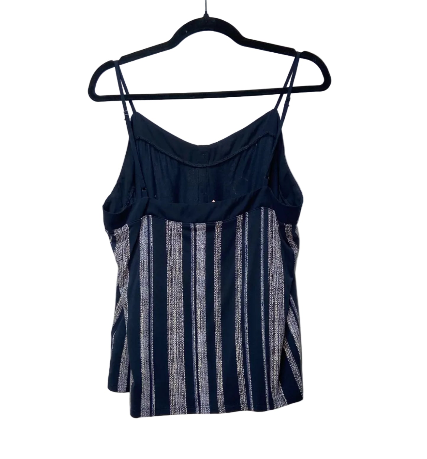 Size XL Reitmans Navy White Stripe Women's Sleeveless Top