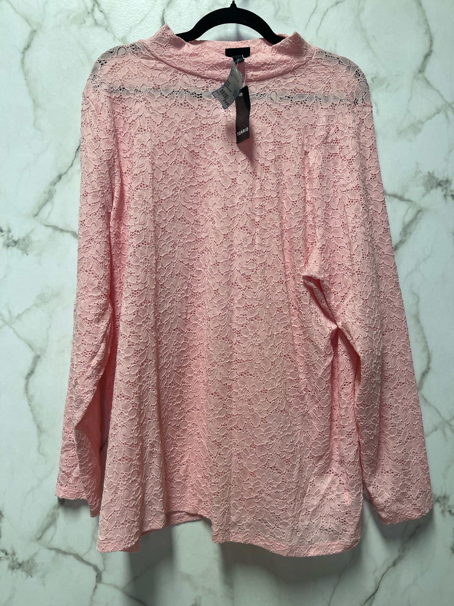 Size 3 Torrid Pink Brand New Lace Ladies Top
