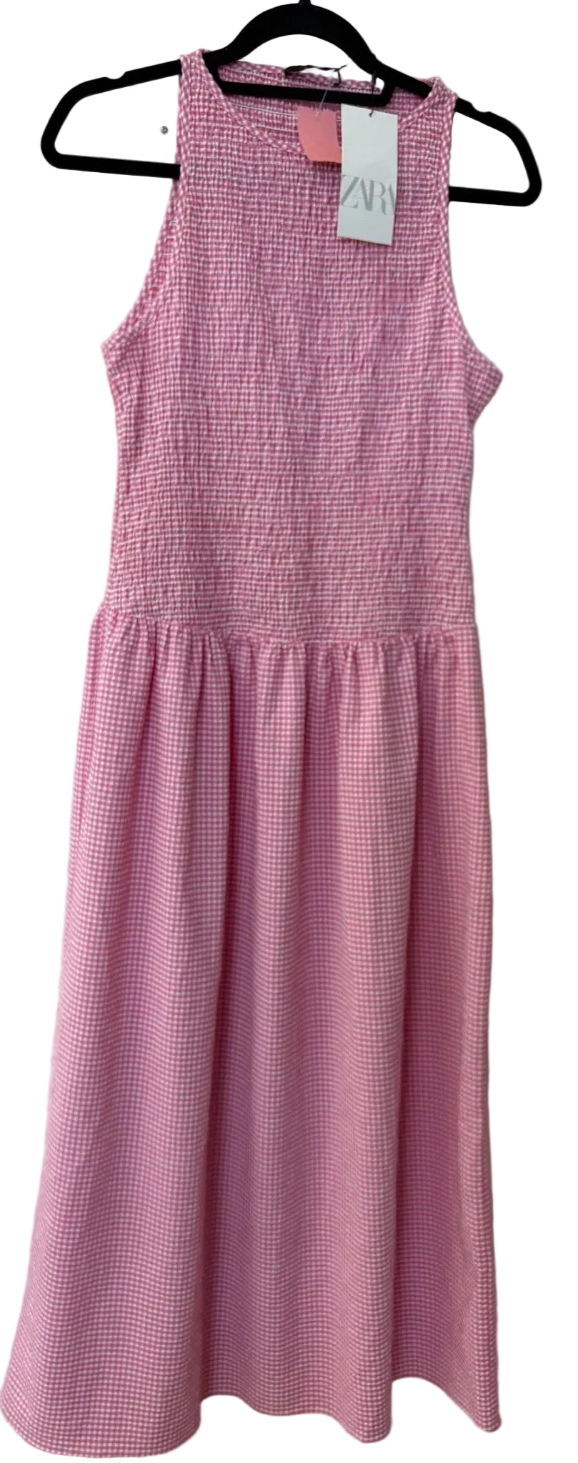 Size M Zara Powder Blue White Brand New Ladies Dress