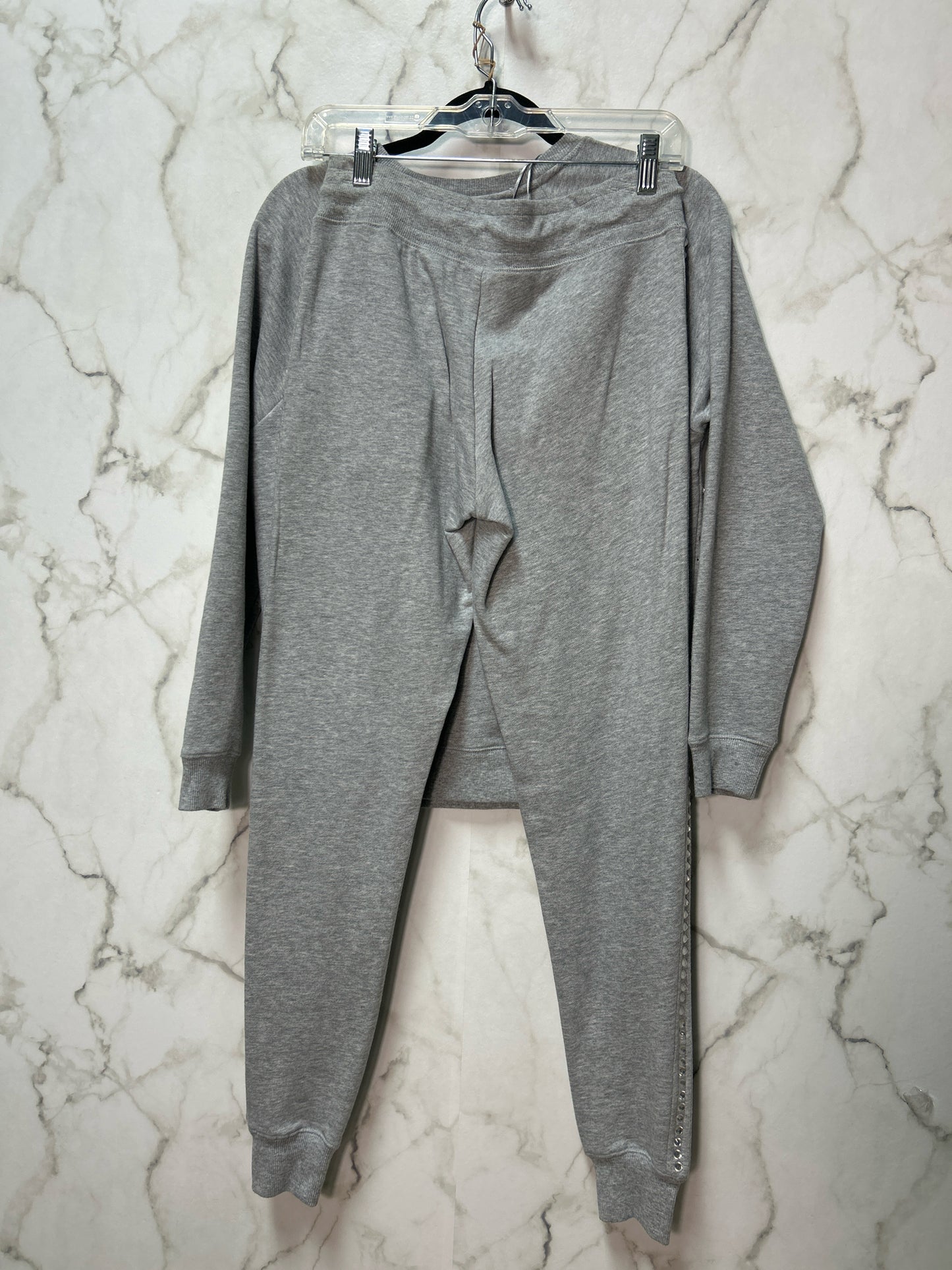 Size XS Michael Kors Grey rhinestones Ladies 2PC Jacket & Pant
