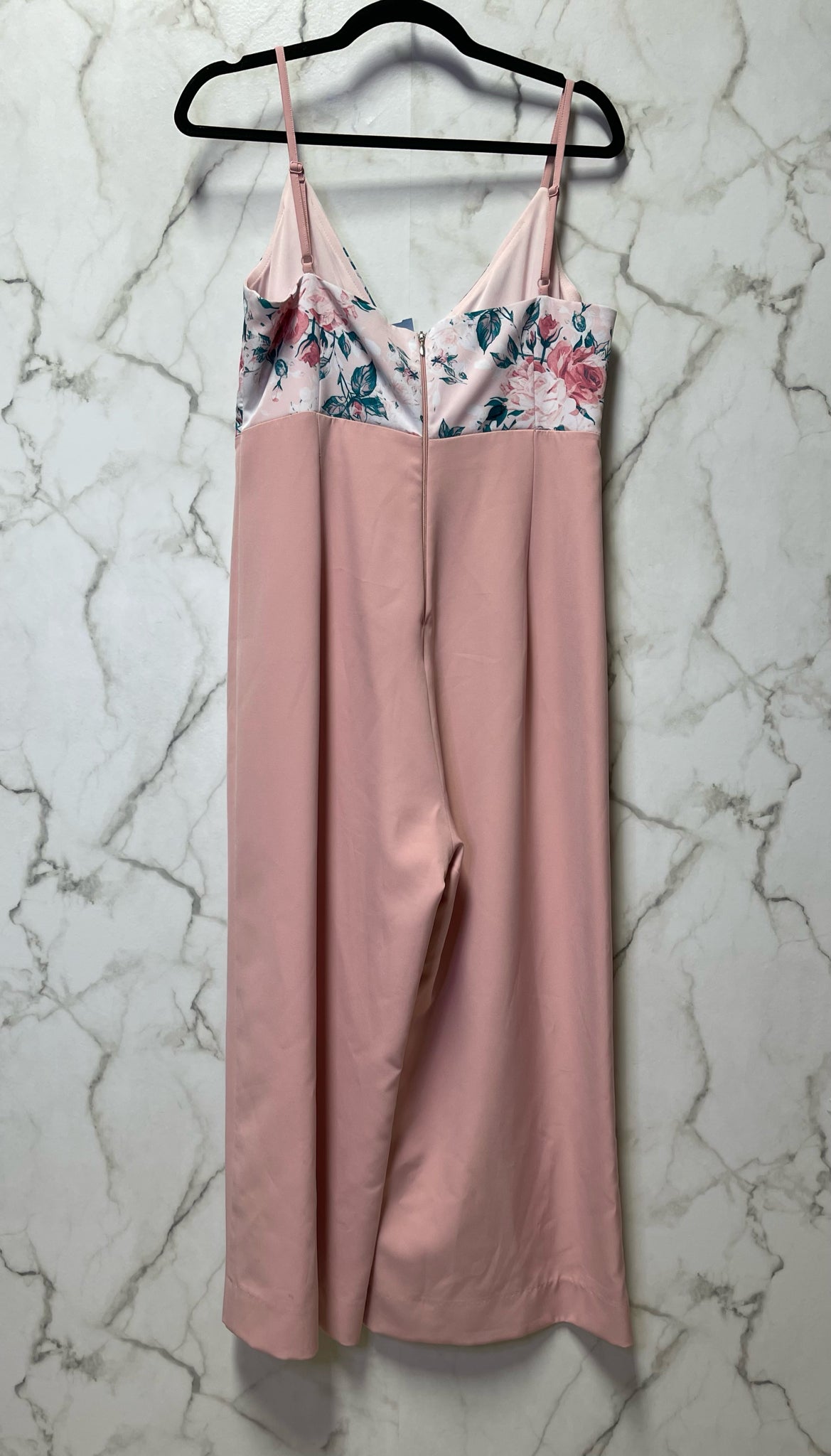 Size 12 Paper Crane Pink White Floral Ladies Romper