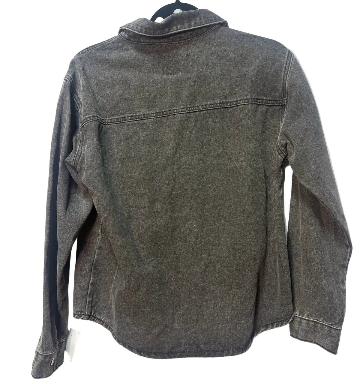 Size S Grey Denim Ladies Button Front Top
