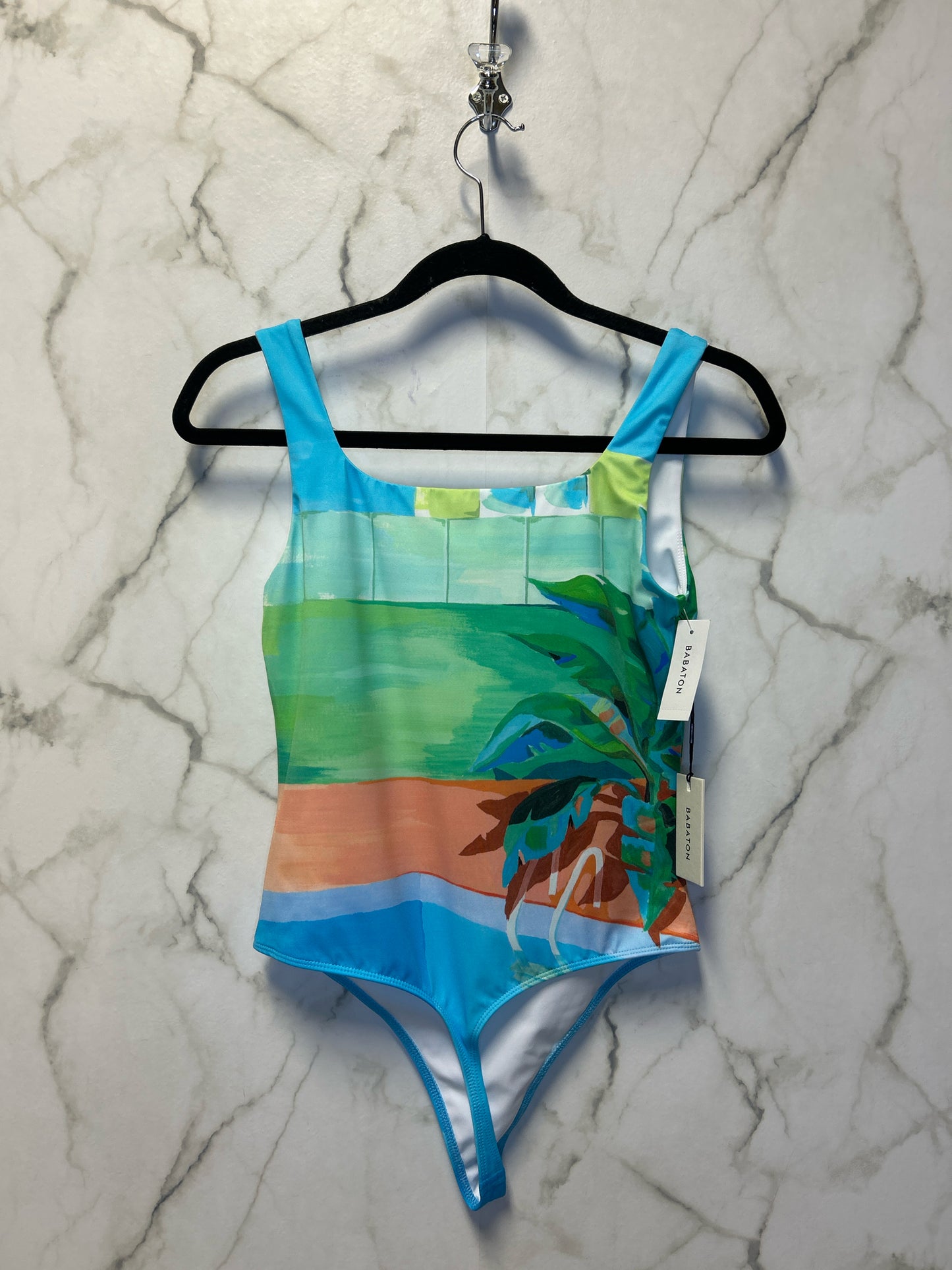 Size S Babaton Blue Peach Brand New Ladies Bodysuit