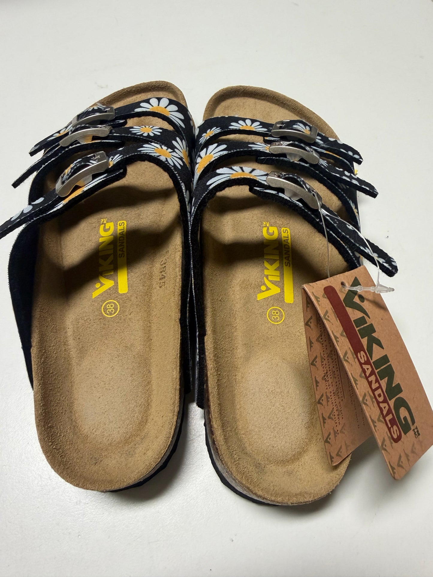 Viking Black Floral Brand New Ladies Sandals