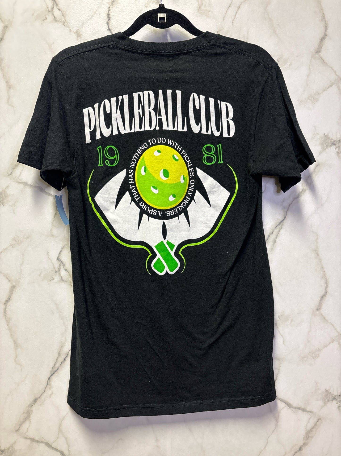 Size S neon green Black Ladies Top
