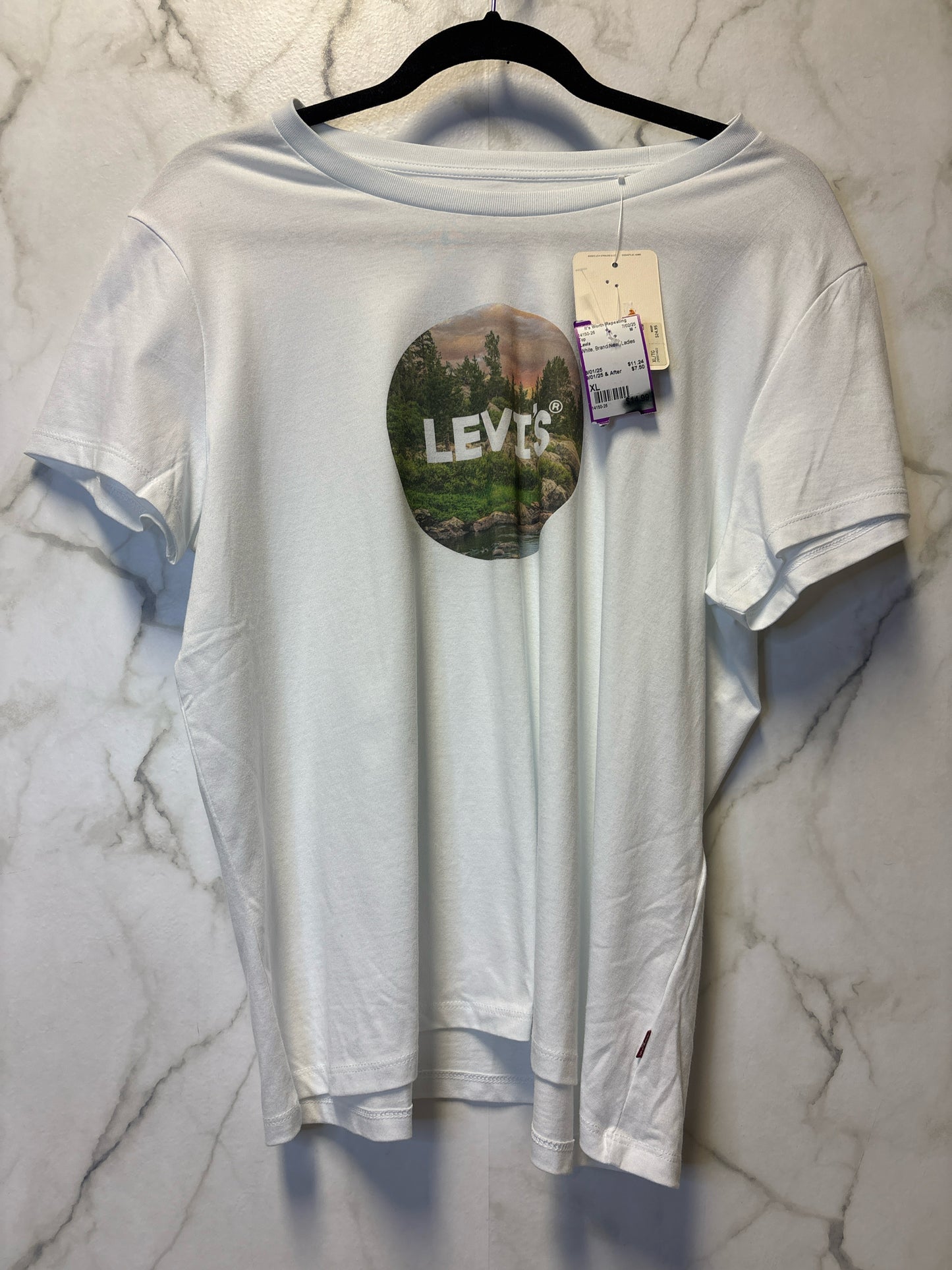Size XL Levis White Brand New Ladies Top