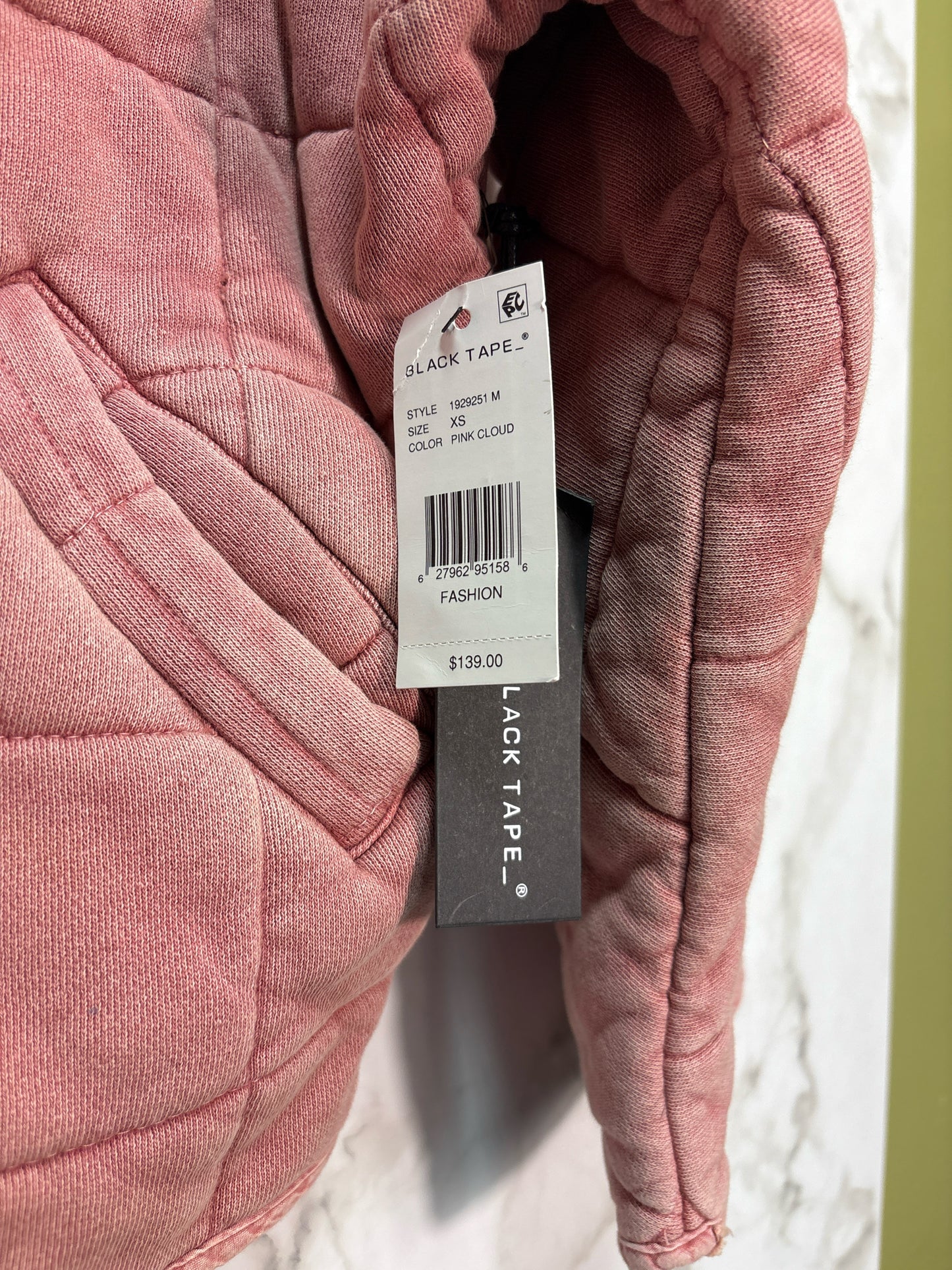 Size XS Black tape Pink Quilted Brand New Ladies Jacket