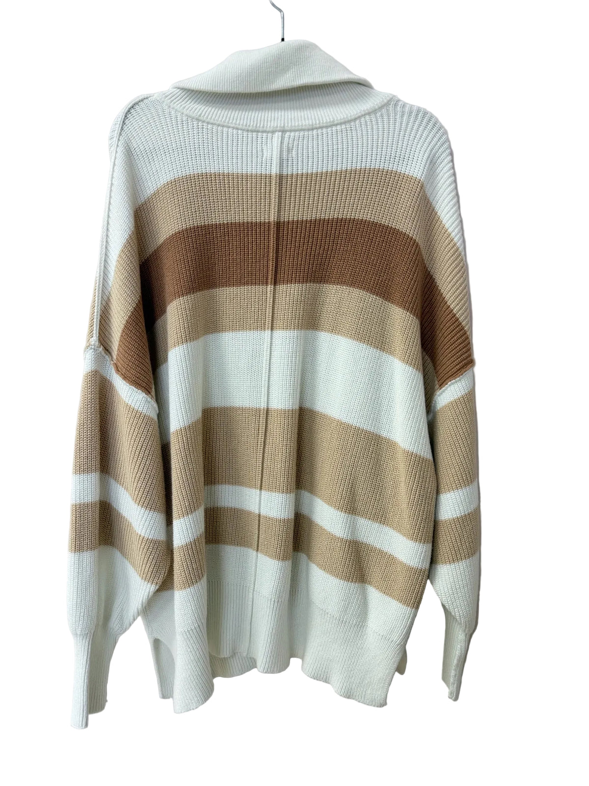 Size XL Aerie White Brown Stripe Ladies Top