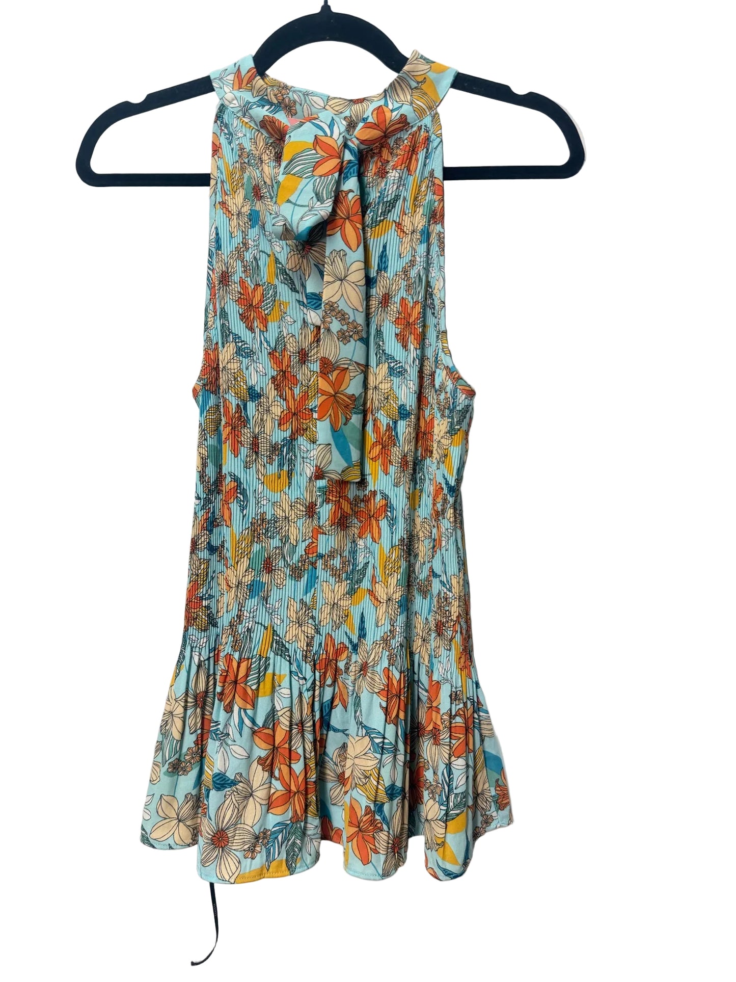 Size M Blue Multi Floral Ladies Tank Top