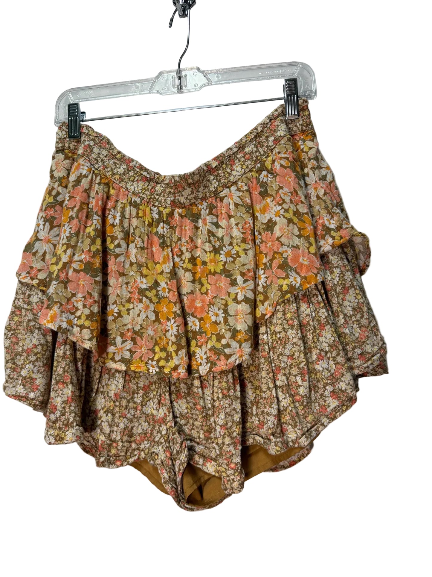 Size XL American Eagle Brown Floral Long Ladies Skort