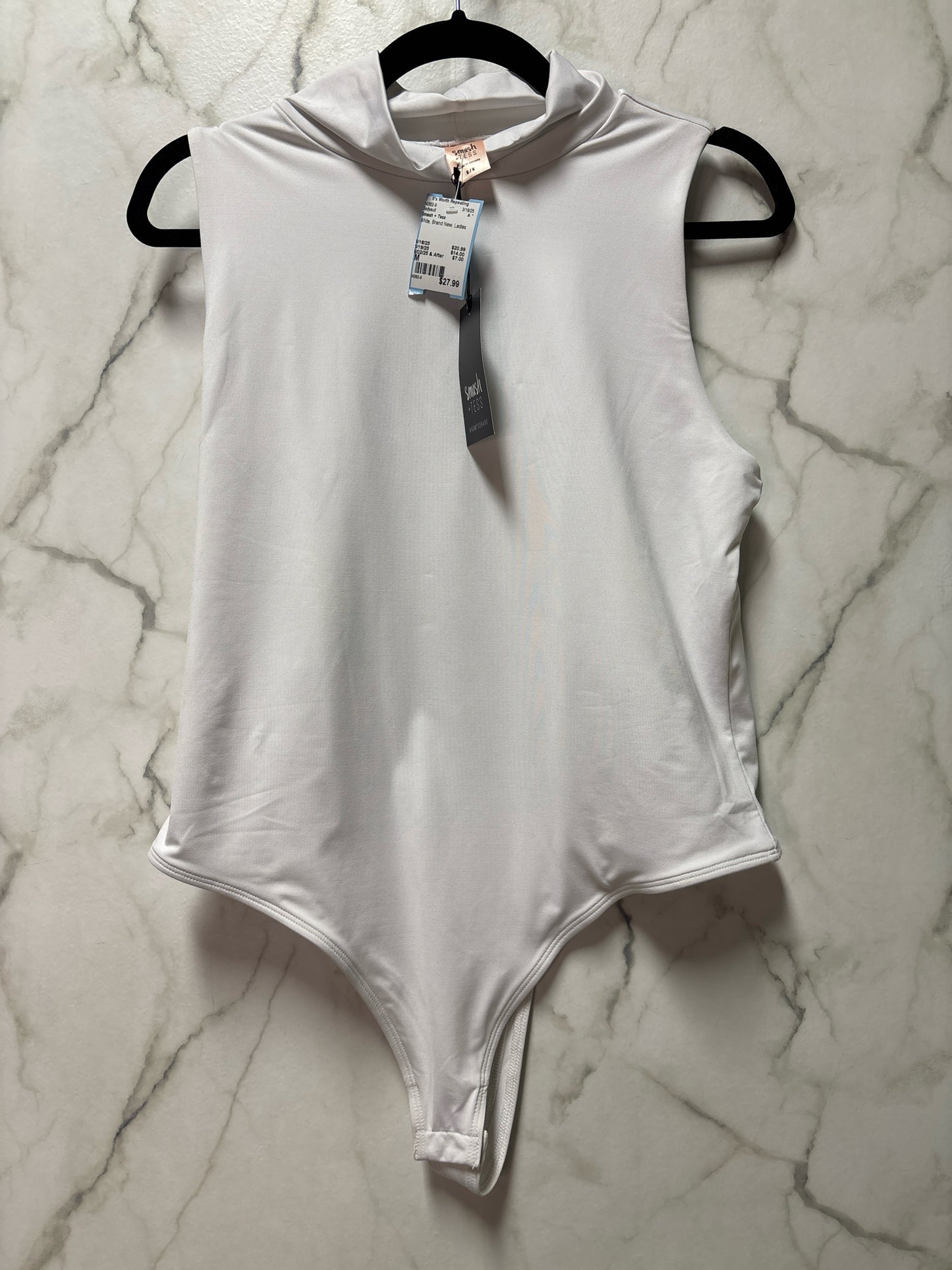 Size M Smash + Tess White Brand New Ladies Bodysuit