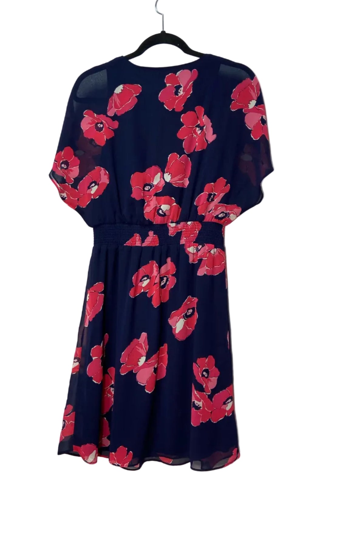Size S Reitmans Navy Pink Floral Ladies Dress