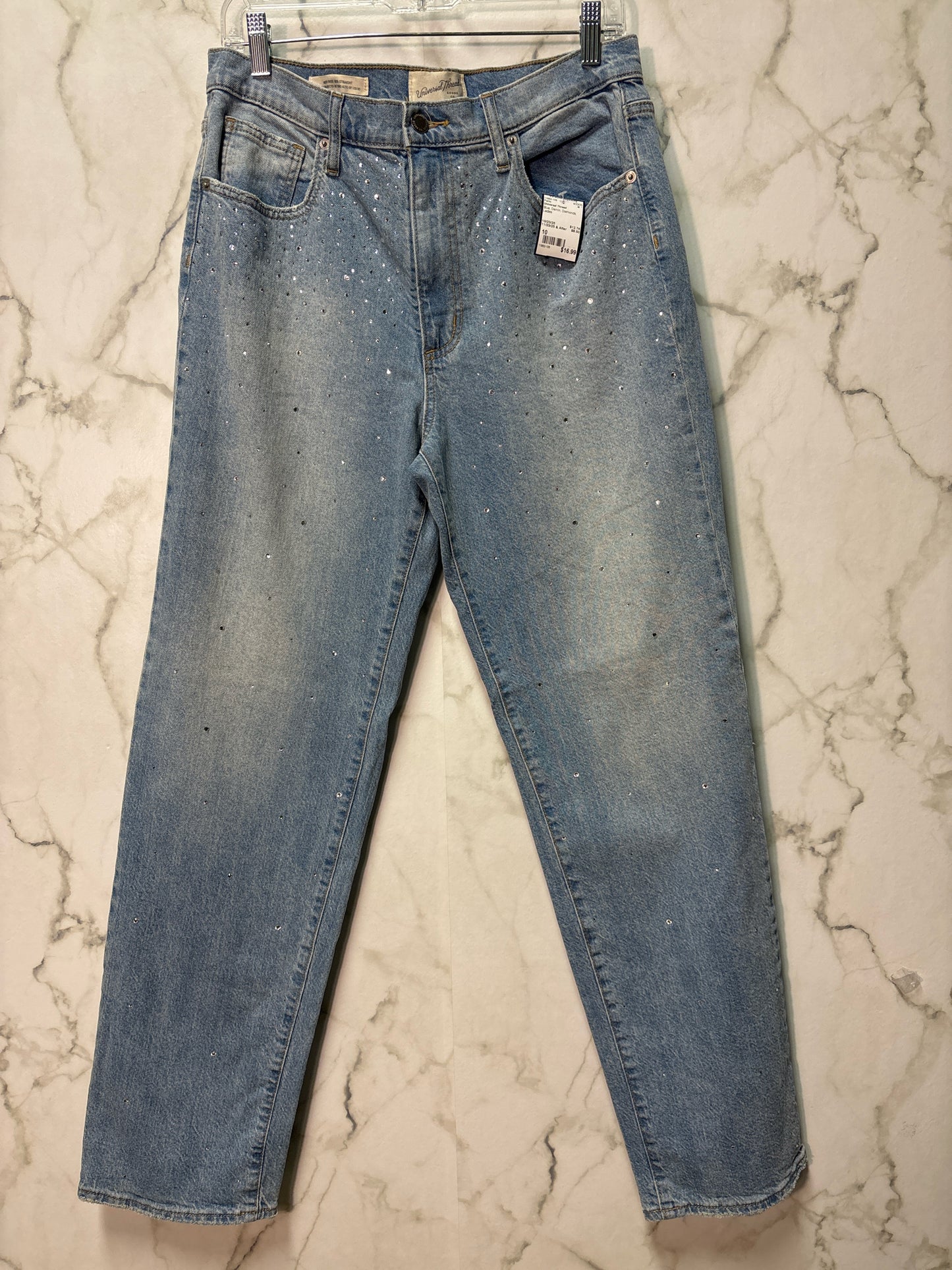 Size 10 Universal Thread Blue Demin Diamonds Ladies Pants