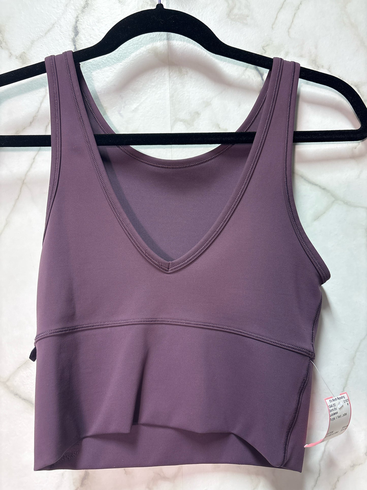 Size S Lululemon Purple V Neck Ladies Sports Bra