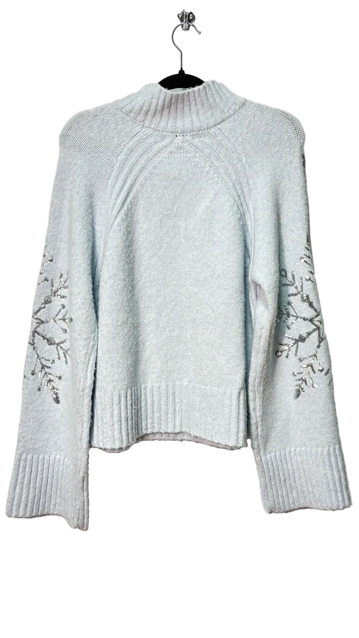 Size L Blue Crochet Ladies Top