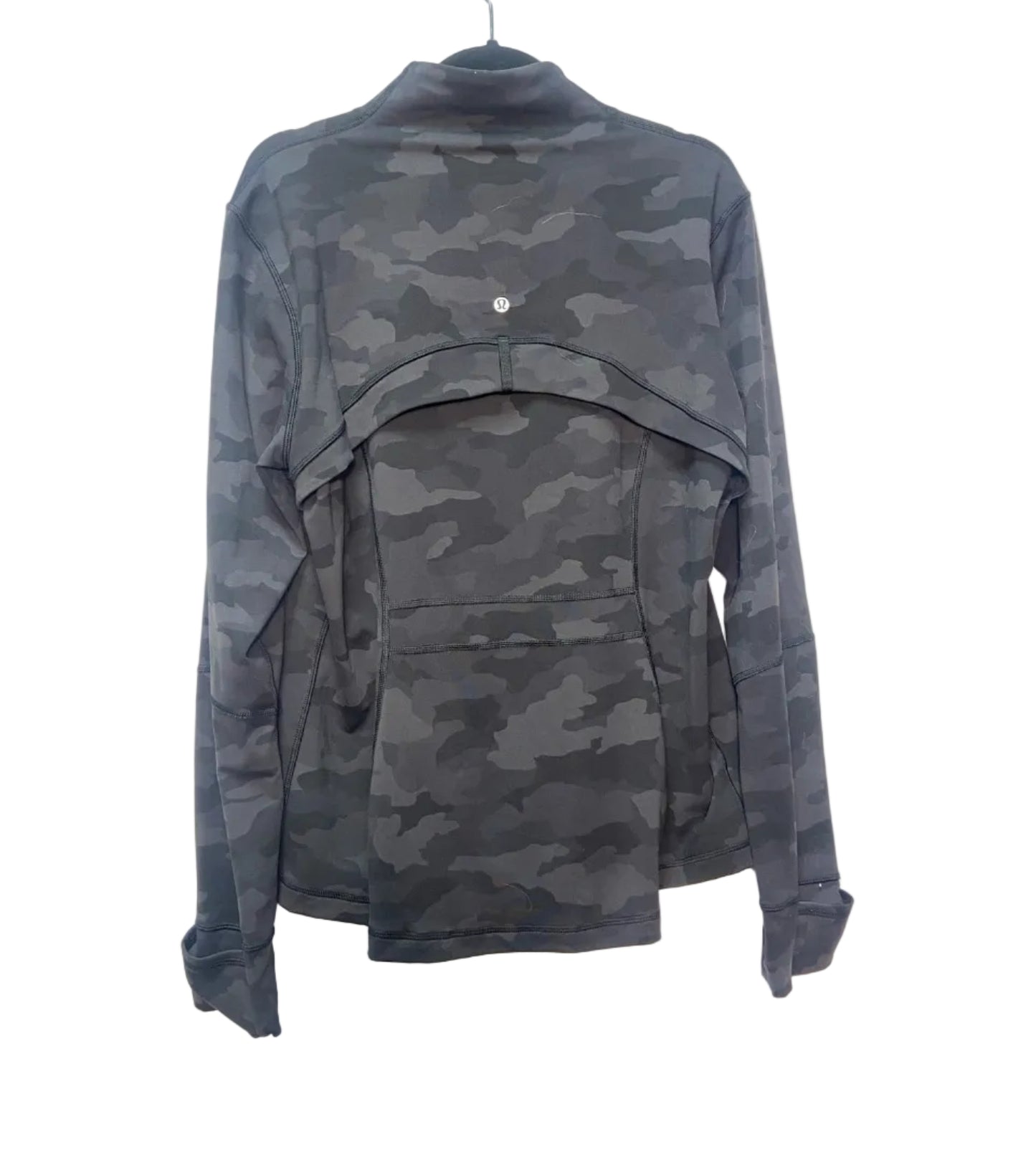 Size L Lululemon Black Camoflage Ladies Jacket
