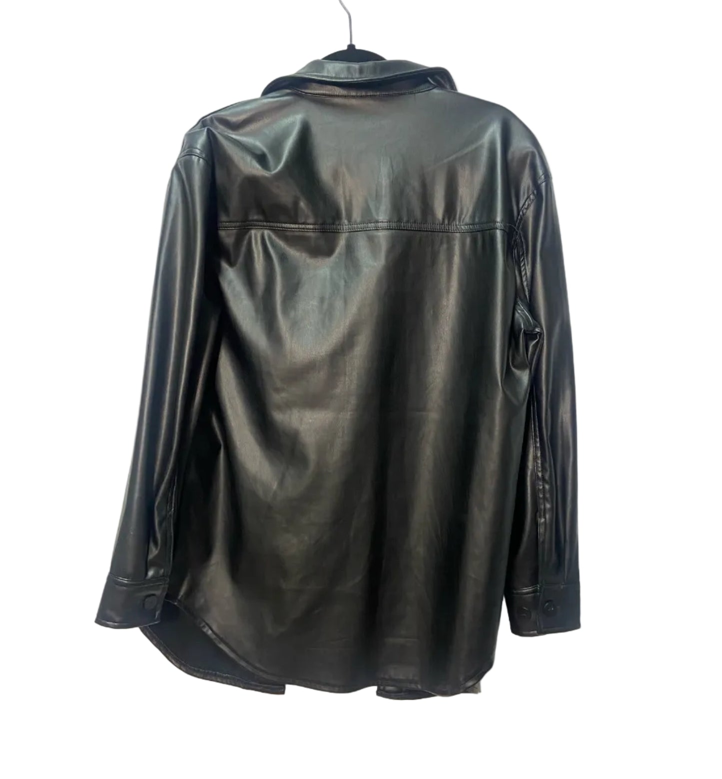 Size S Retrod Black Vegan Leather Ladies Top