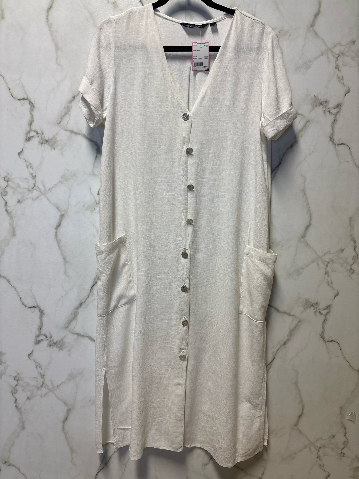 Size 8 White Ladies Dress