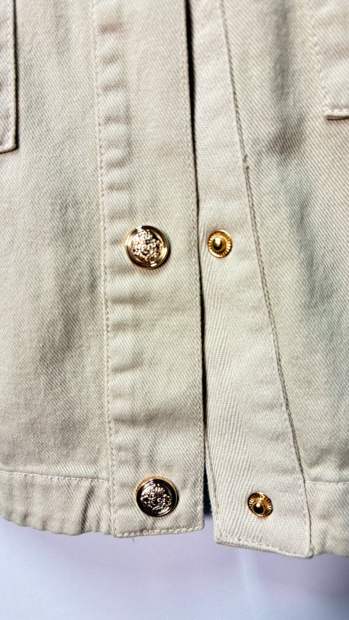 Size M Zara Cream buttons Ladies Jacket