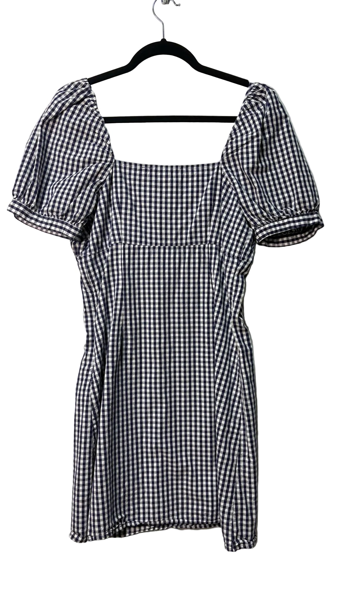 Size S Blue White Plaid Ladies Dress