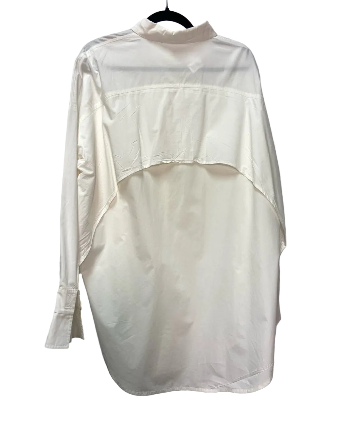 Size 4 Cream Button Up Women's Top