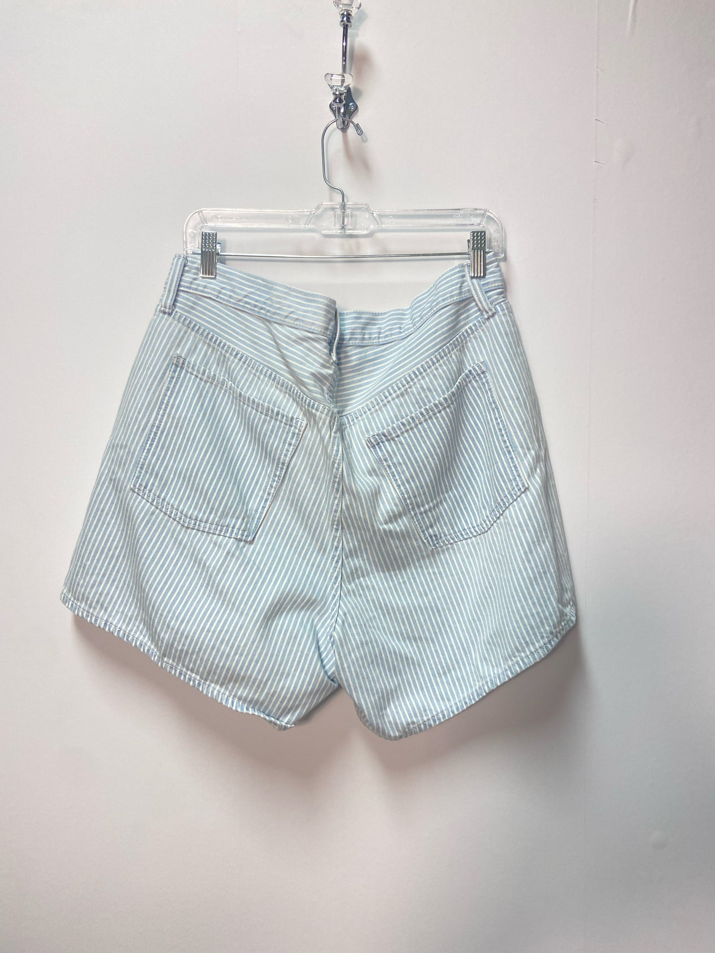 Size 14 American Eagle White Denim Stripe Ladies Shorts