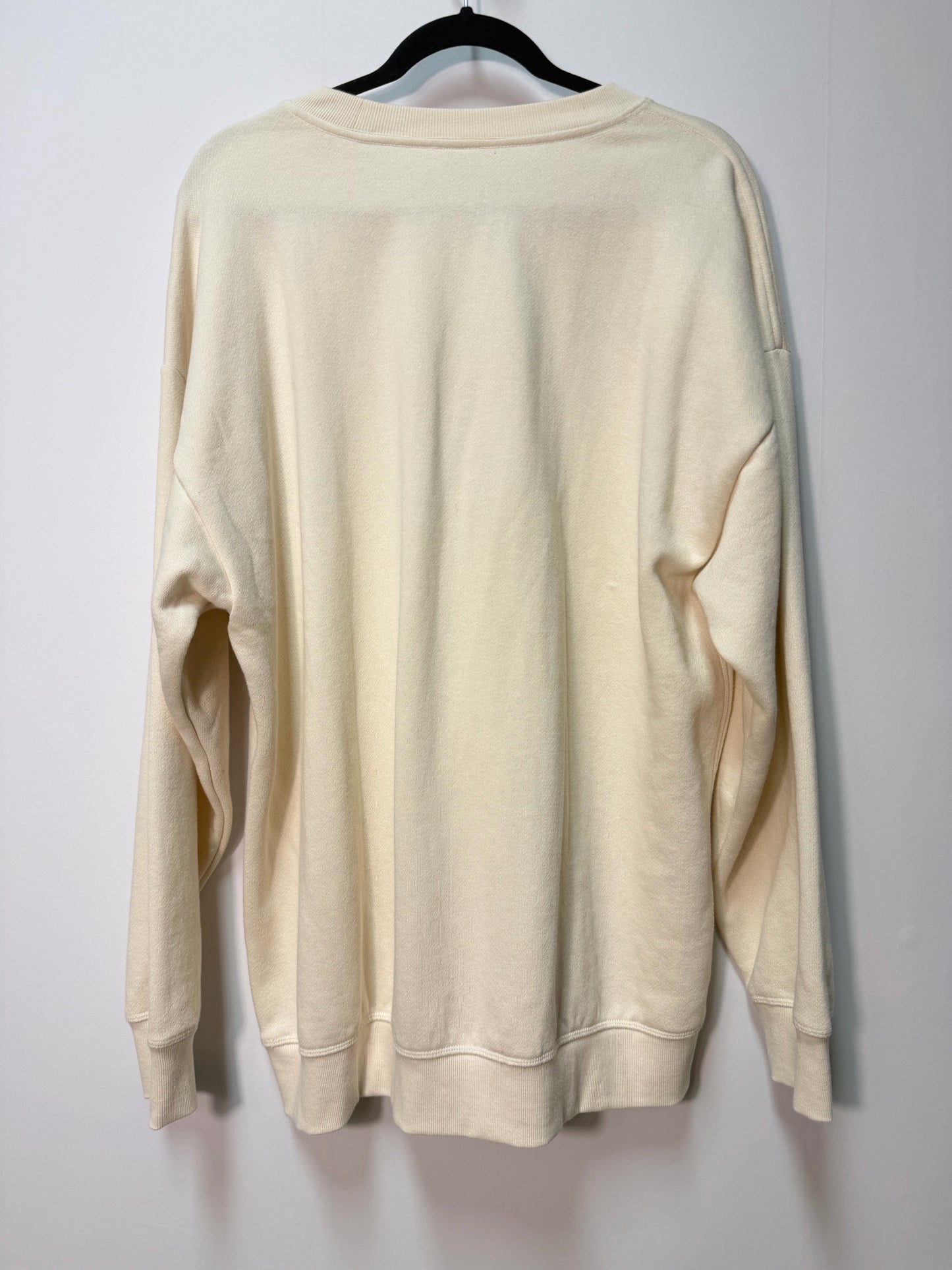 Size L pink Cream Orange Ladies Long Slvd Top