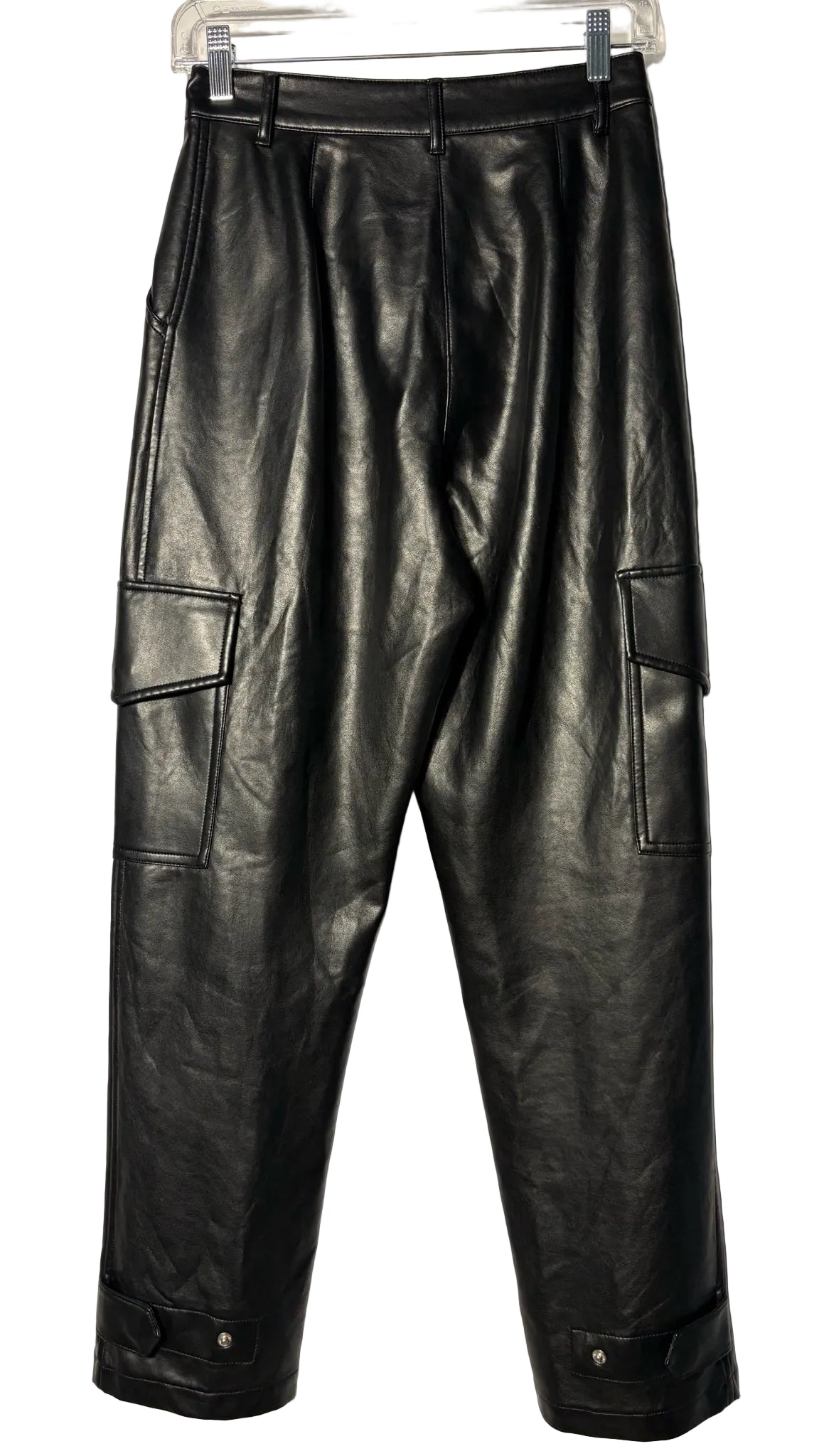 Size 2 Wilfred Black Pleather Ladies Pants