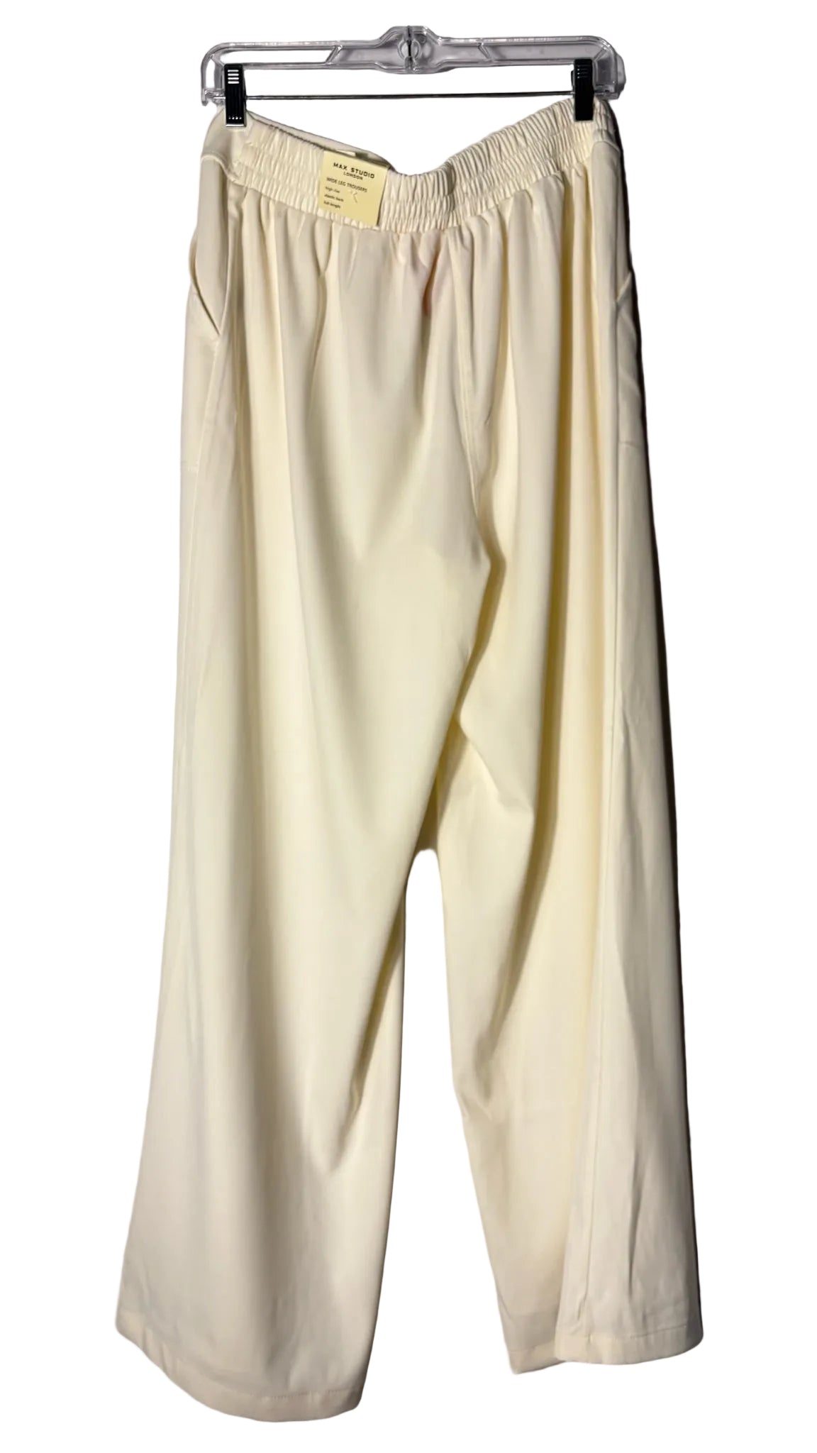 Size L Max Studio White Ladies Pants
