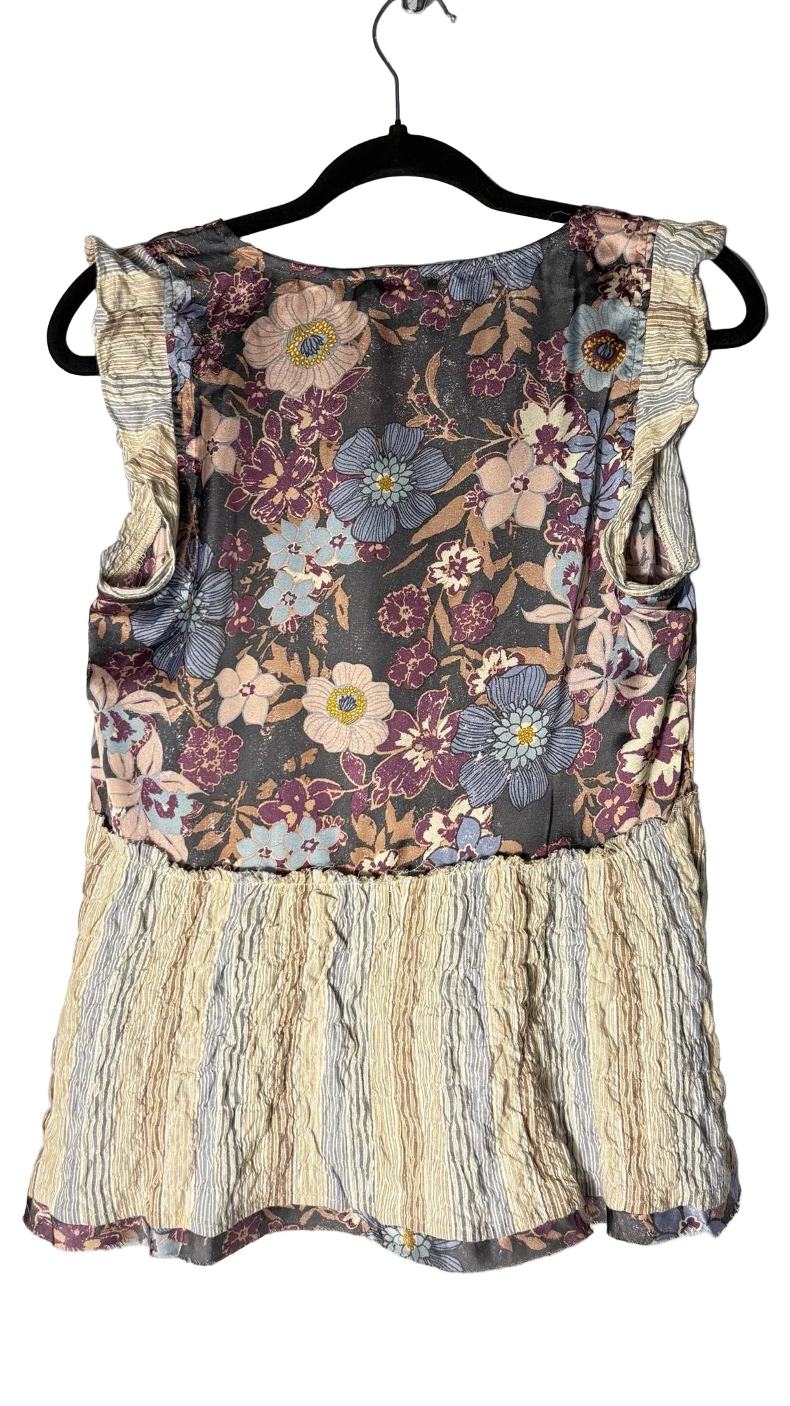 Size S Blue Beige Ladies Top