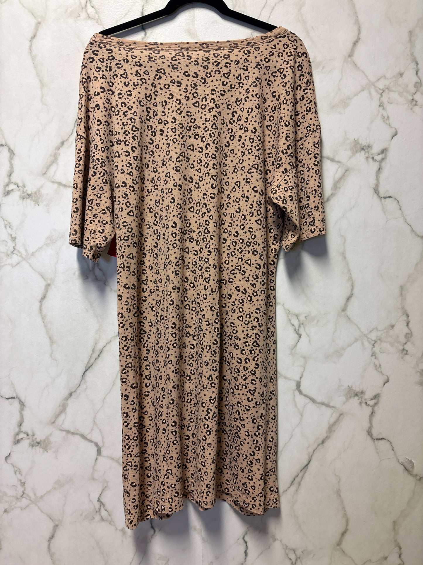 Size XL Aerie Beige Black Animal Print Ladies Dress