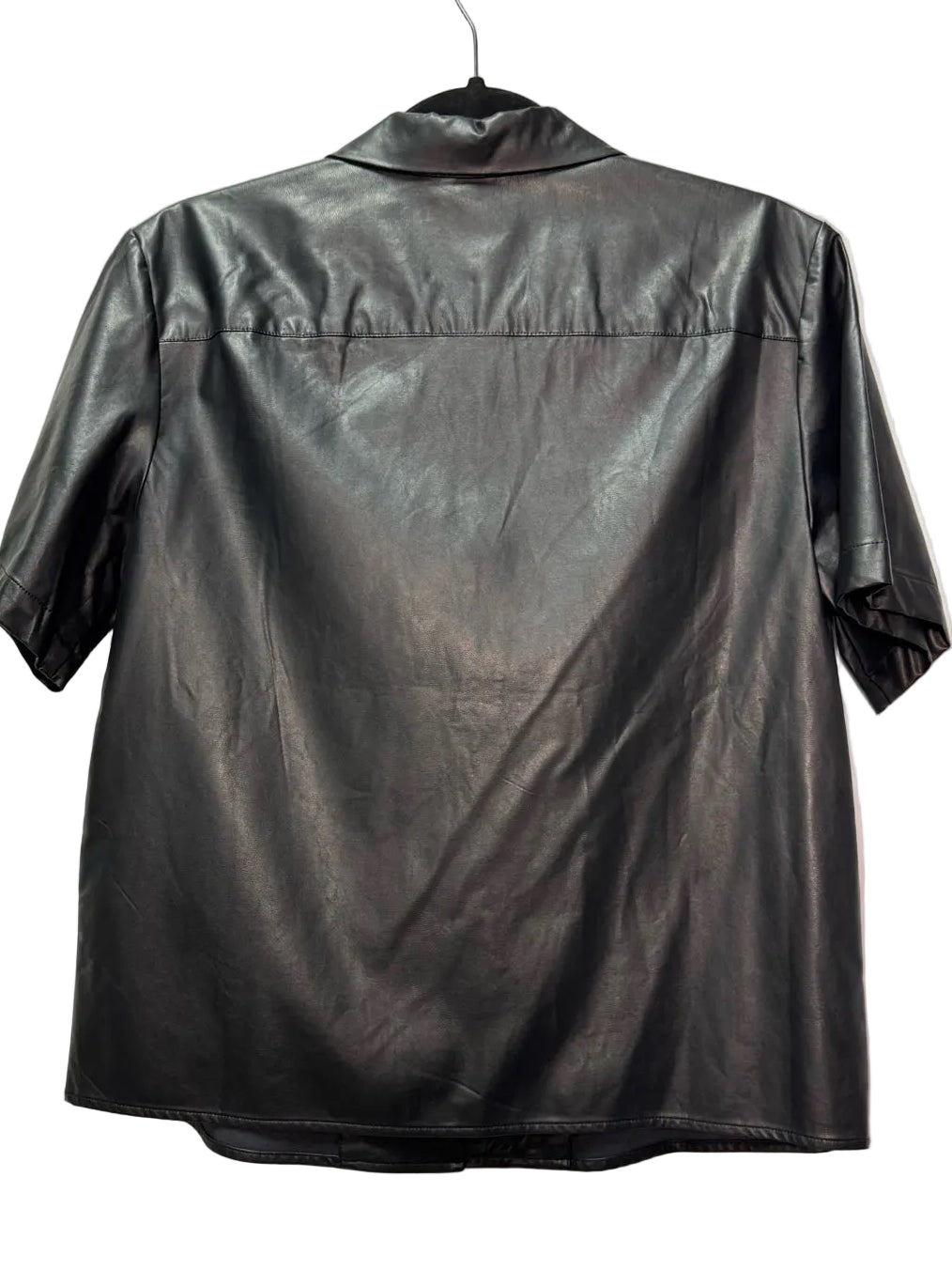 Size S Banana Republic Black Vegan Leather Ladies Top