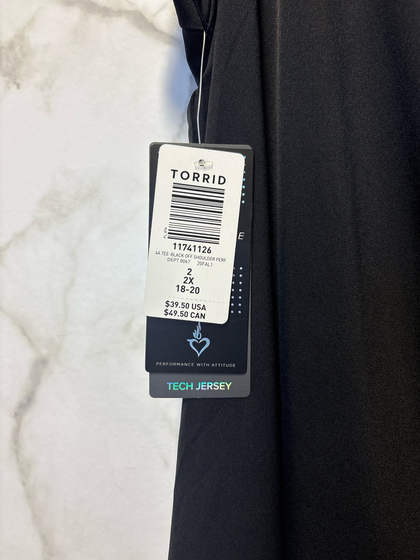 Size 2X Torrid Black Brand New Ladies Top