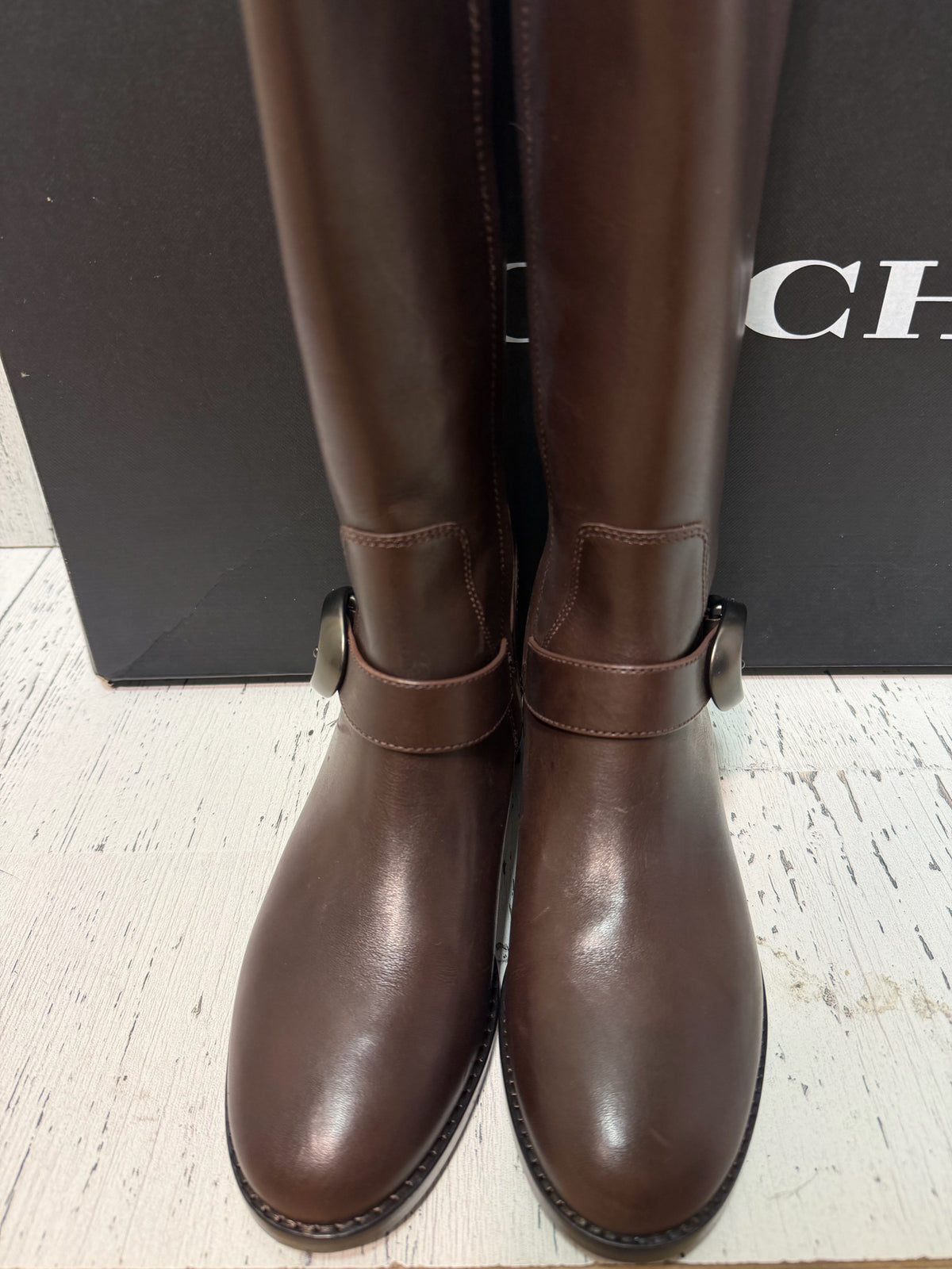 Coach! Brown Leather Ladies Footwear/Ladies