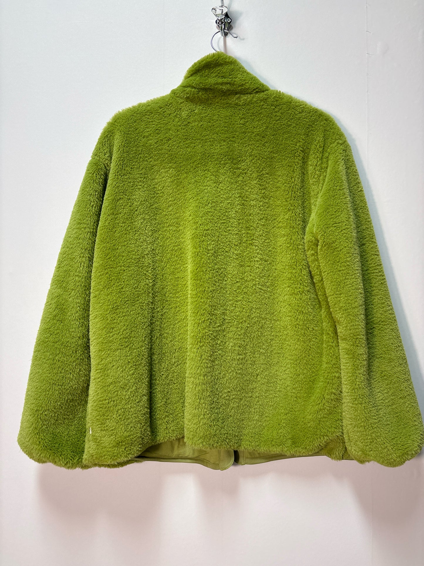 Size S Green Fuzzy Brand New Ladies Long Slvd Top