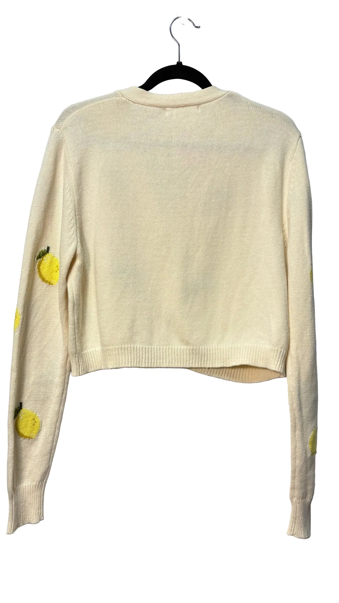 Size M Moon & Madison Cream Lemons Ladies Top